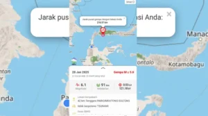 BMKG: Gempa 6,1 di Moutong Tidak Berpotensi Tsunami