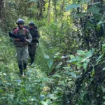 Sejumlah personel Satgas Madago Raya berpatroli di jalur hutan di Poso, Kamis (16/1/2025). (Foto: Humas Ops Madago Raya)