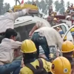 Aksi anarkis sejumlah karayawan kontraktor di kawasan industri PT IMIP di Morowali, Minggu (2/3/2025). (Foto: Tangkapan layar video warga)