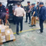Proses pengiriman logistik PSU Kabupaten Banggai. (Foto: Humas Polres Banggai)