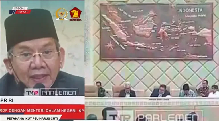 Longki Djanggola pada RDP dengan Kemendagri, KPU, Bawaslu, dan DKPP RI di Jakarta, Senin (10/3/2025). (Foto: Tangkapan layar)