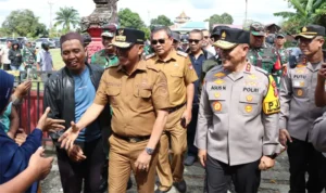 Aman, Kapolda Sulteng Pantau Pelaksanaan PSU Pilbup di Banggai