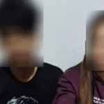 Sepasang kekasih yang ditangkap karena diduga mengedarkan narkotika di Parigi Utara, Rabu (9/4/2025). (Humas Polres Parigi Moutong)