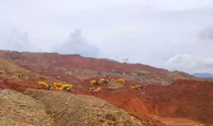 Il;ustrasi aktivitas pertambangan di Morowali. (Foto: JATAM Sulteng)