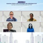 Konferensi Pers secara daring tentang Asesmen SJK dan Kebijakan OJK hasil RDKB April 2025 di Jakarta, Juamt (9/5/2025). (Foto: OJK)