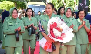 Ketum Persit KCK Kunjungan ke Kodim 1308 Luwuk Banggai