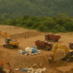 Ilustrasi tambang emas. (Foto: Copilot)