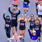 Sejumlah peserta berlari pada Makassar Half Marathon 2025, Minggu (1/6/2025). (Foto: PT Vale Indonesia)