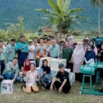 Para penerima bantuan sapras pertanian organik dari PT Vale IGP Morowali, Selasa (17/6/2025). (Foto: PT. Vale Indonesia)