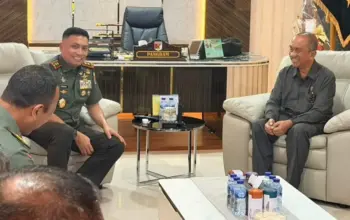 Pangdam XXIII dan Pengadilan Tinggi Sulteng Bahas Penegakan Hukum