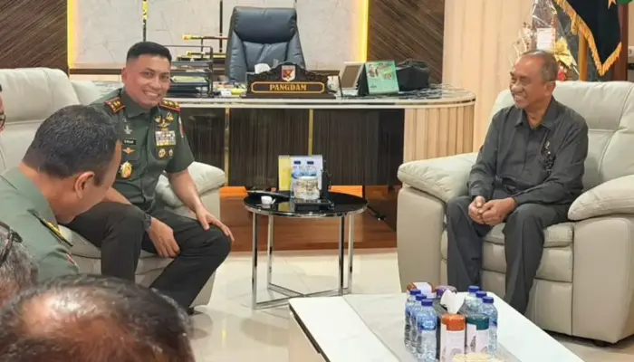 Pangdam XXIII dan Pengadilan Tinggi Sulteng Bahas Penegakan Hukum