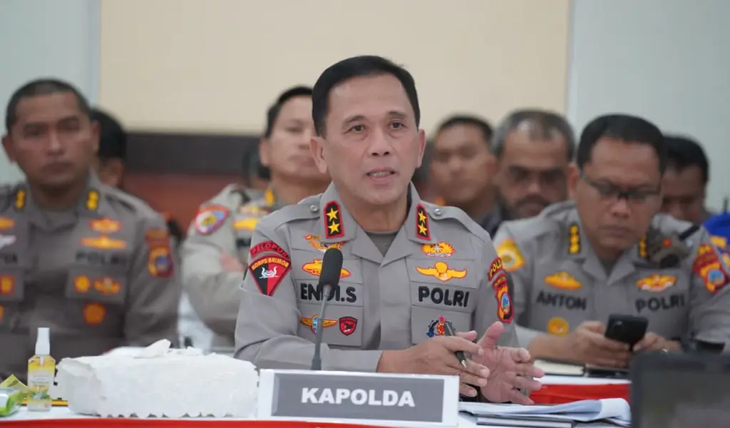 Kapolda Sulteng Irjen Pol Endi Sutendi pada kunjungan Komisi III DPR di Palu, Kamis (5/3/2026). (©Humas Polda Sulteng)