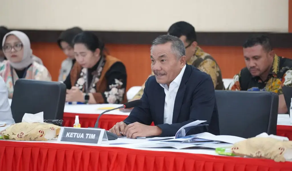 Anggota Komisi III DPR, Sarifudin Sudding pada kunker reses di mapolda Sulteng, Kamis (5/3/2026). (©Humas Polda Sulteng)