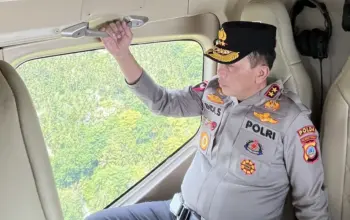 Pantau Kesiapan Operasi Ketupat Tinombala dengan Patroli Udara