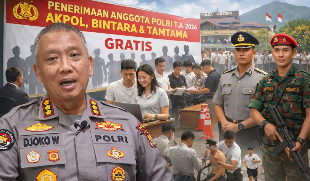 Kabidhumas Polda Sulteng, Kombes Pol Djoko Wienartono. (©Humas Polda Sulteng/AI Generative)